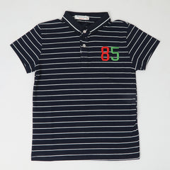 Boys Half Sleeves T-Shirt - Navy Blue