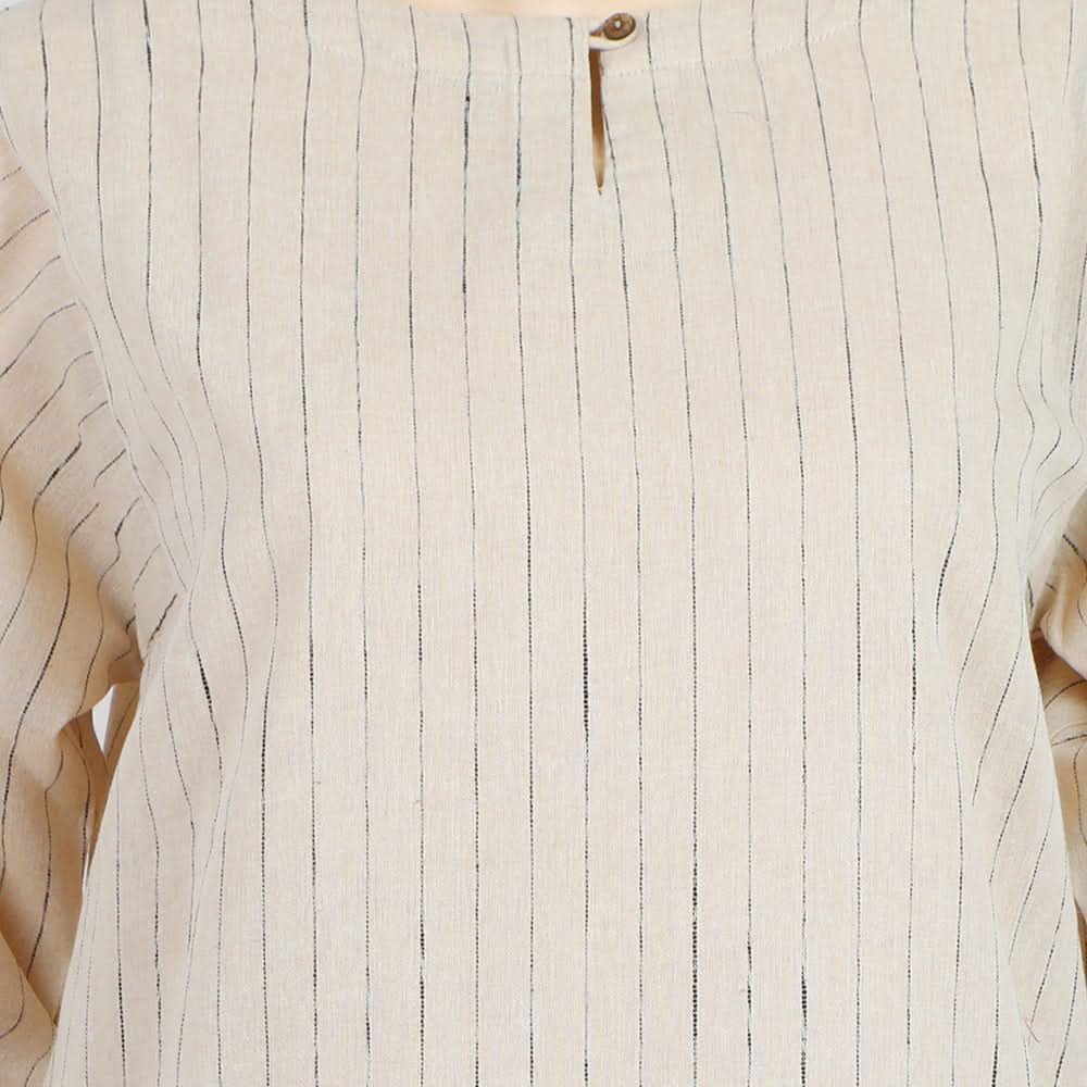 Women's Stripe Shalwar Suit - Beige, Women Shalwar Suits, Chase Value, Chase Value