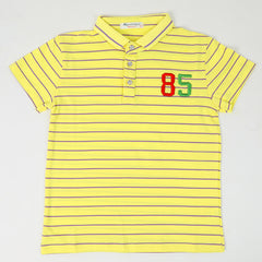 Boys Half Sleeves T-Shirt - Lemon