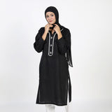 Women's Dyed Kurti - Black, Women Ready Kurtis, Chase Value, Chase Value