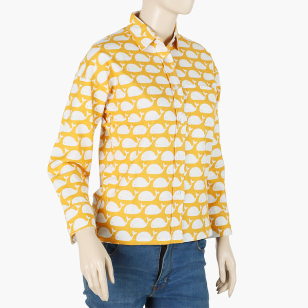 Teen Girls Casual Shirt - Yellow