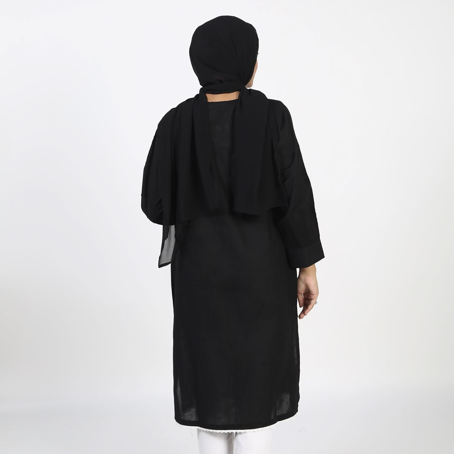 Women's Dyed Kurti - Black, Women Ready Kurtis, Chase Value, Chase Value