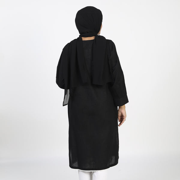 Women's Dyed Kurti - Black
