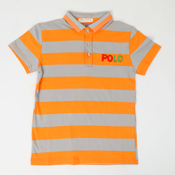 Boys Half Sleeves T-Shirt - Orange