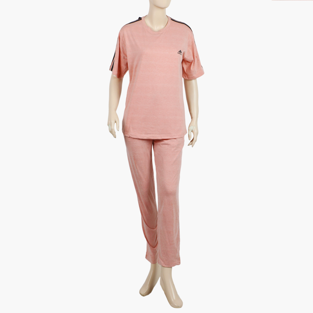 Women's Fancy 3 Tape Track Suit - Pink, Women Two Piece Outfit, Chase Value, Chase Value