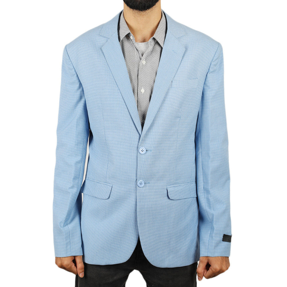 Eminent Men's Dobby Blazers - Sky Blue, Men's Blazzer & Coats, Eminent, Chase Value