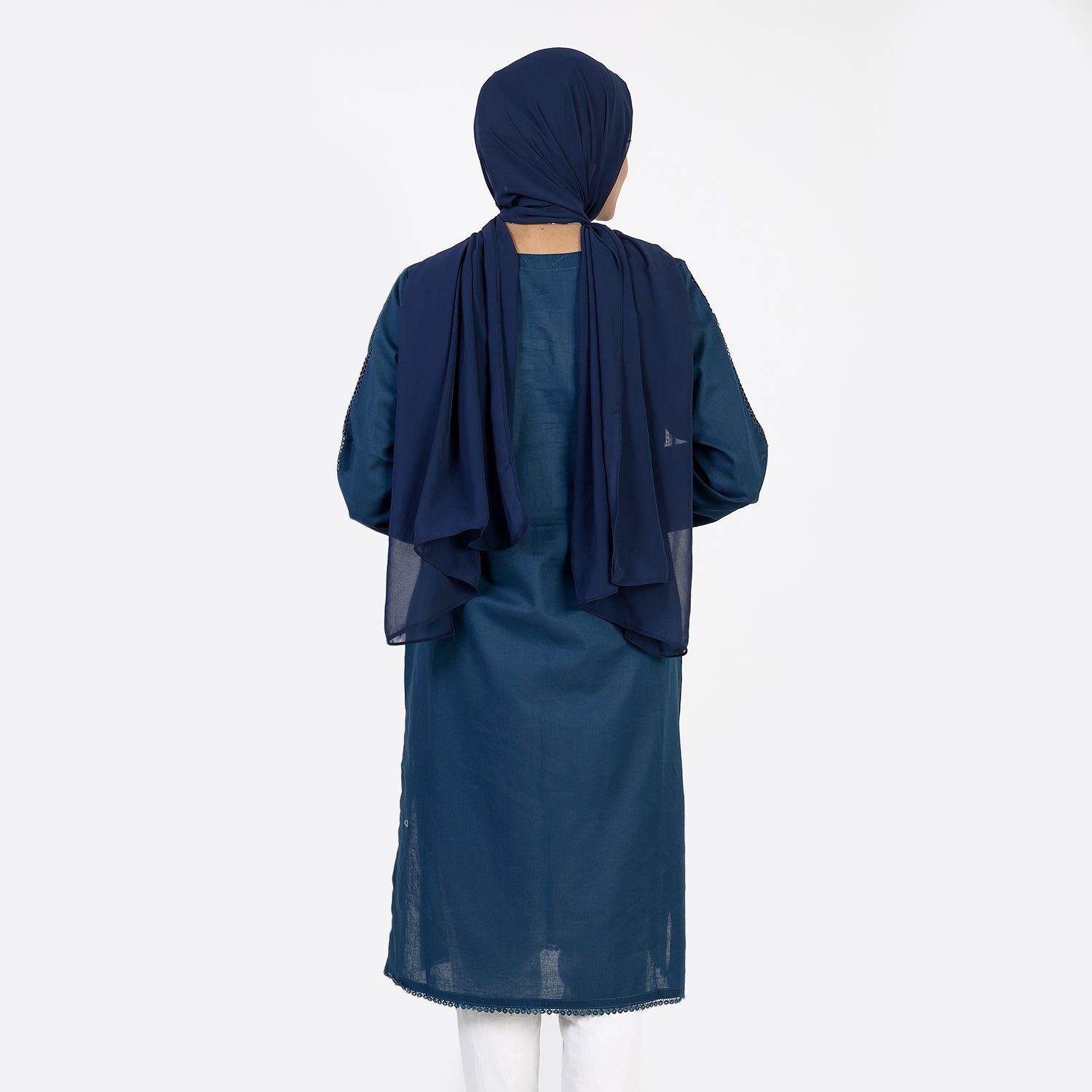 Women's Dyed Kurti - Steel Blue, Women Ready Kurtis, Chase Value, Chase Value