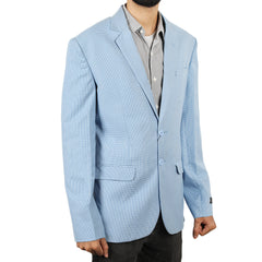 Eminent Men's Dobby Blazers - Sky Blue