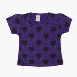 Newborn Girls T-Shirt - Purple, Newborn Girls T-Shirts, Chase Value, Chase Value