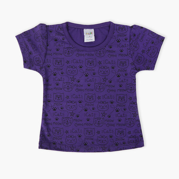 Newborn Girls T-Shirt - Purple