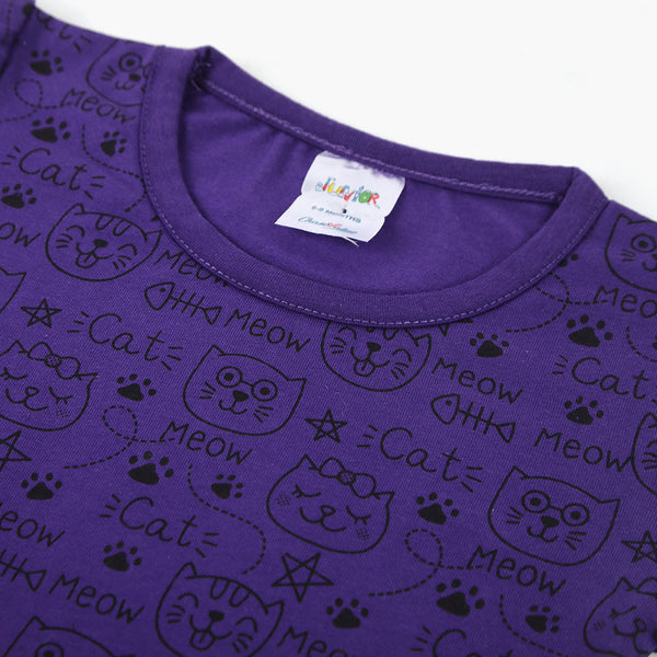Newborn Girls T-Shirt - Purple