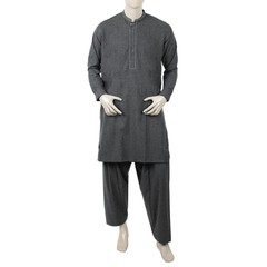 Eminent Men's Kurta Shalwar Suit - Charcoal