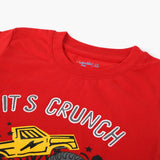 Boys Half Sleeves T-Shirt - Red, Boys T-Shirts, Chase Value, Chase Value