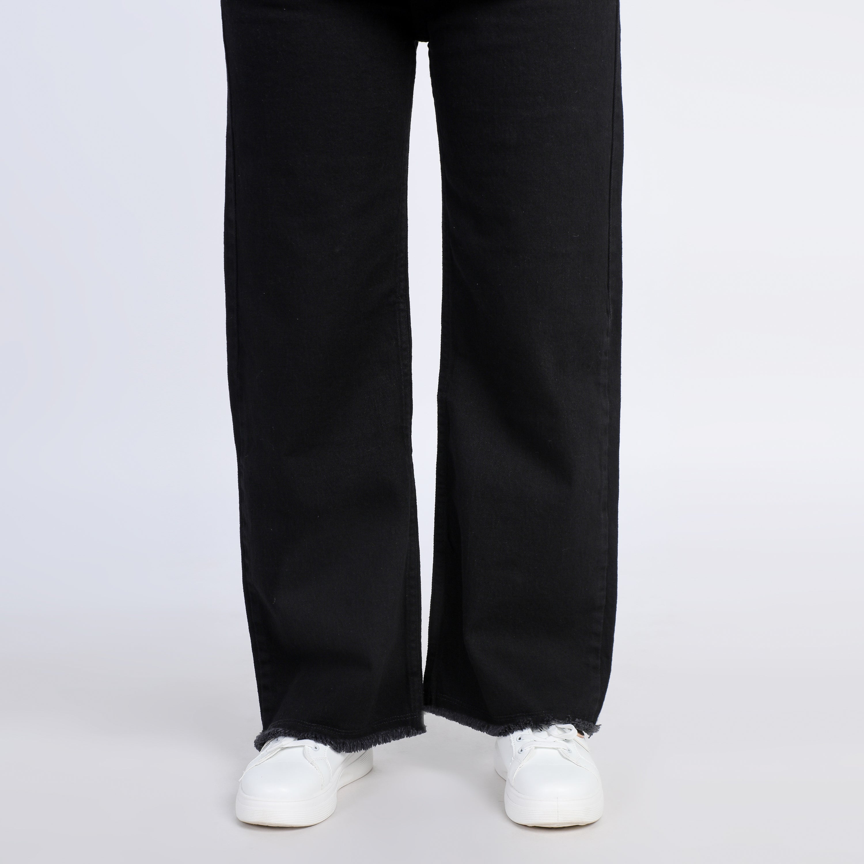 Women's Wide Leg Denim - Black, Women Pants & Tights, Chase Value, Chase Value