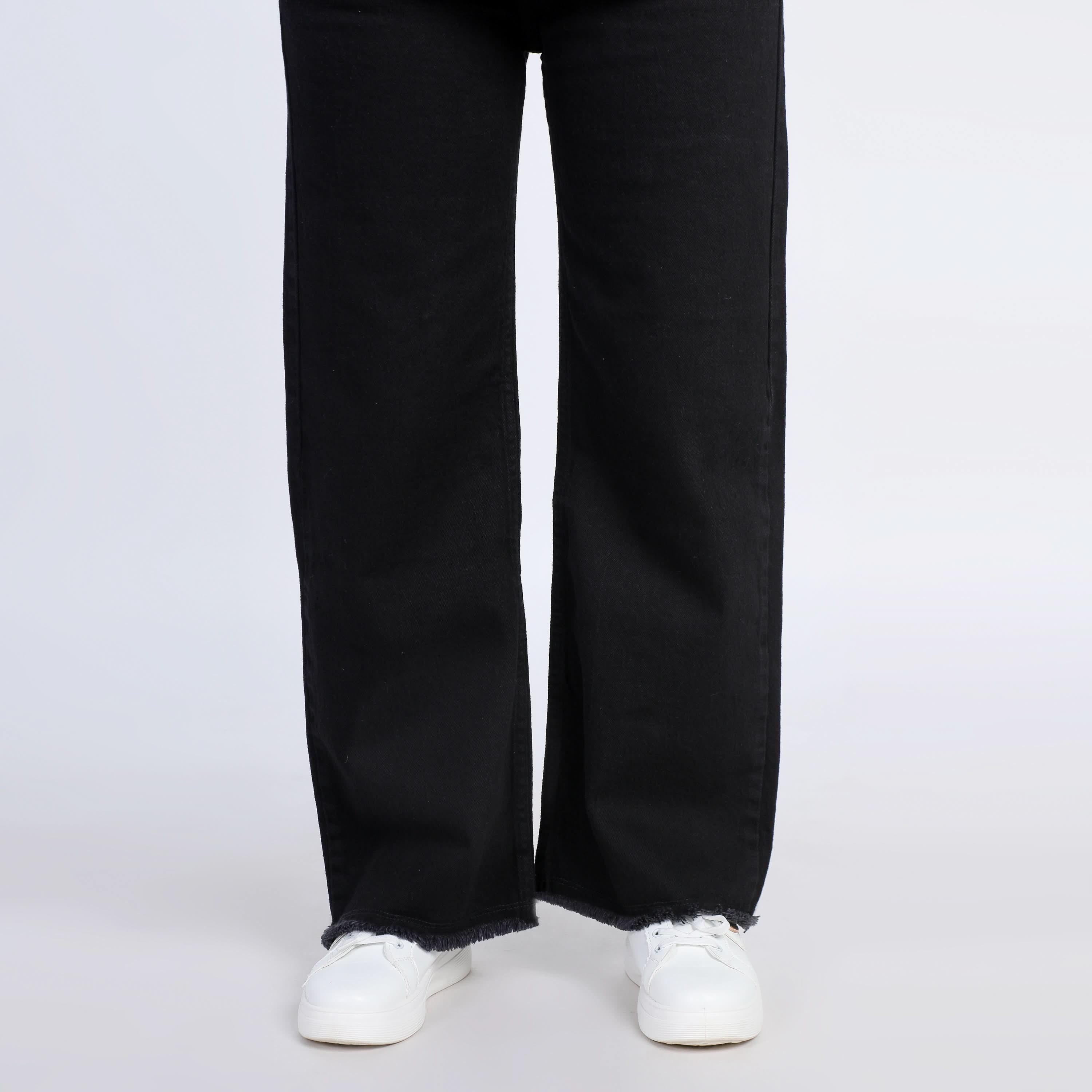 Women's Denim Pant - Black, Women Pants & Tights, Chase Value, Chase Value