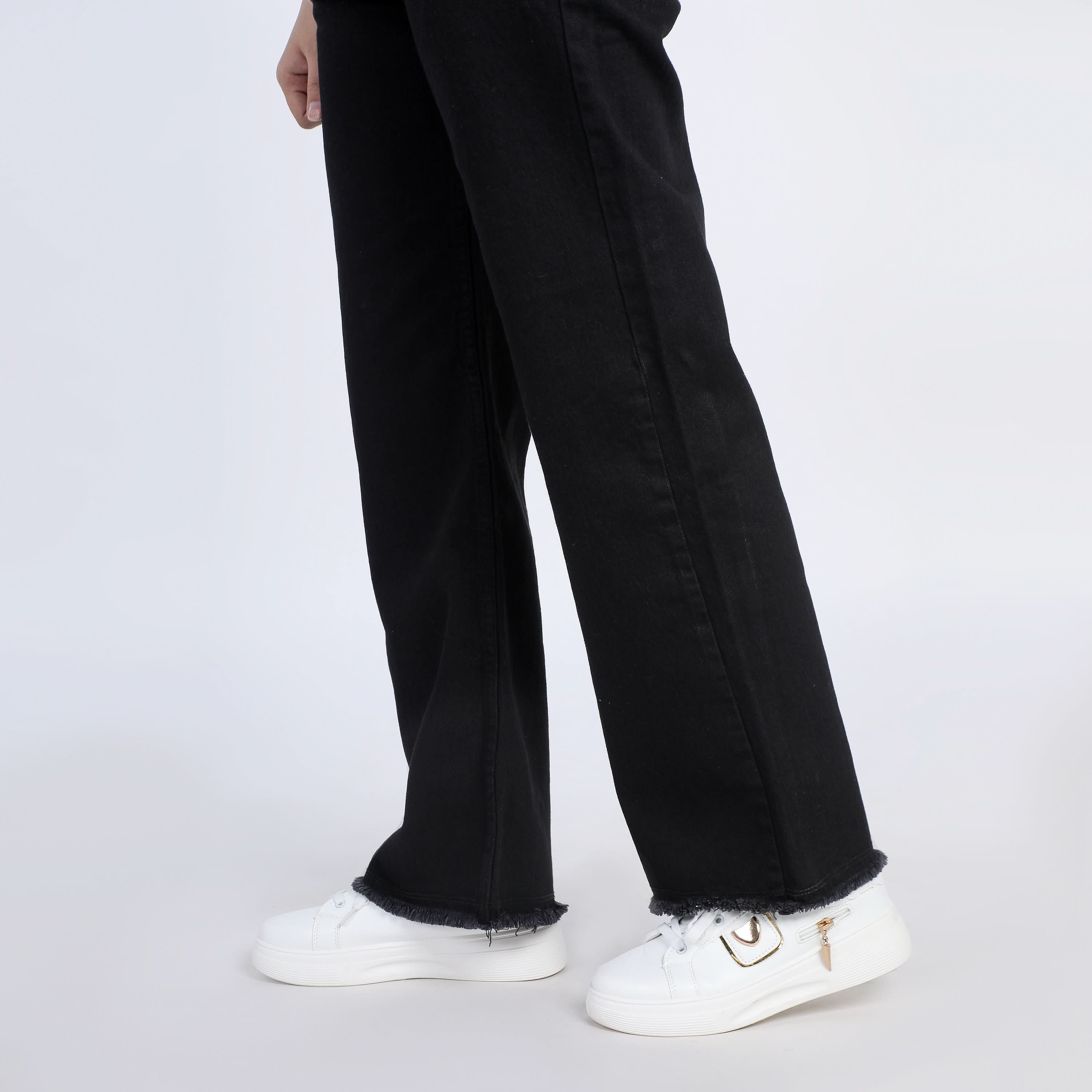 Women's Denim Pant - Black, Women Pants & Tights, Chase Value, Chase Value