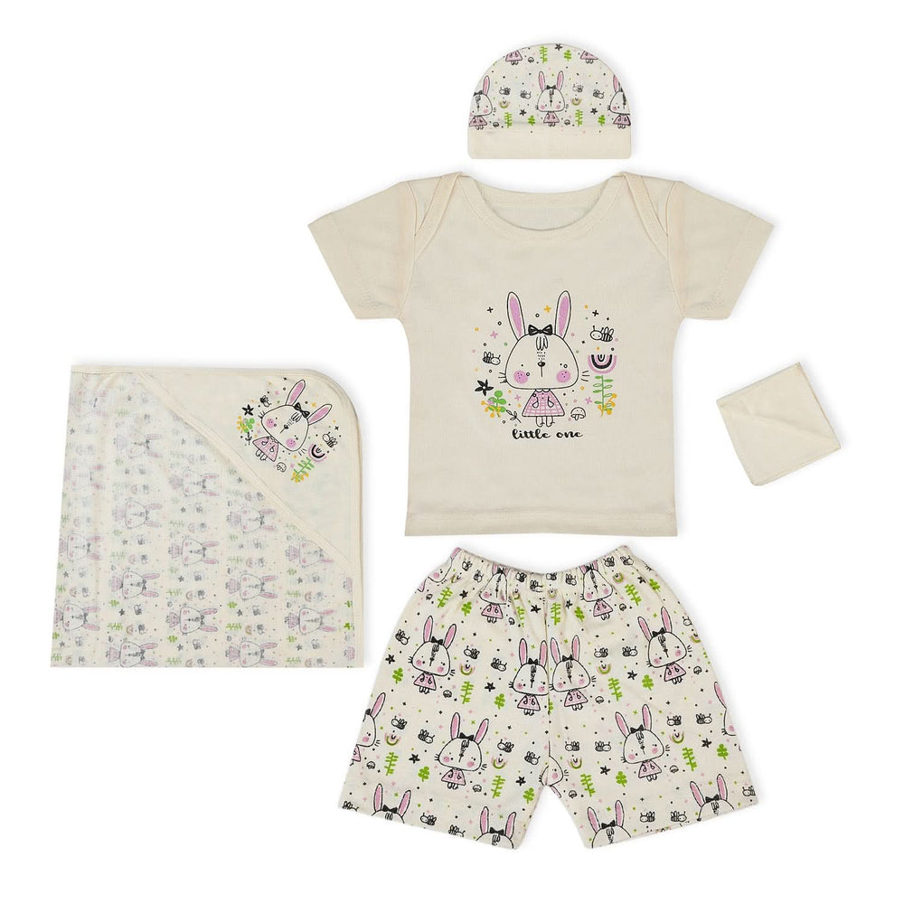 Valuable Newborn 5 Pcs Set For Little One, Wrapping Sheets, Chase Value, Chase Value