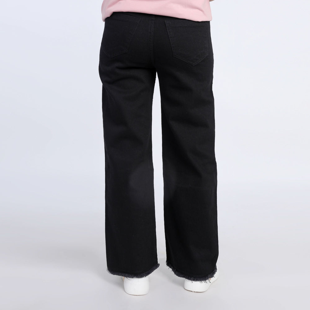 Women's Denim Pant - Black, Women Pants & Tights, Chase Value, Chase Value