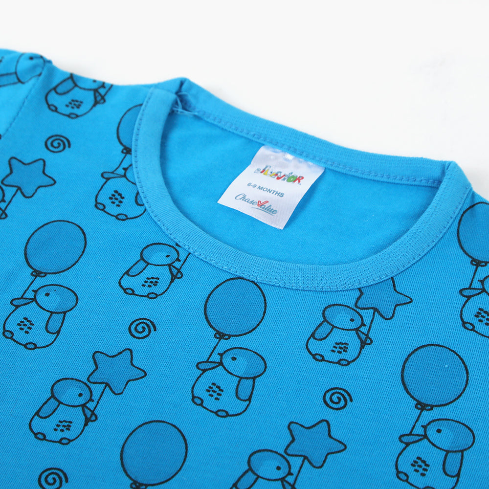 Newborn Girls T-Shirt - Blue, Newborn Girls T-Shirts, Chase Value, Chase Value