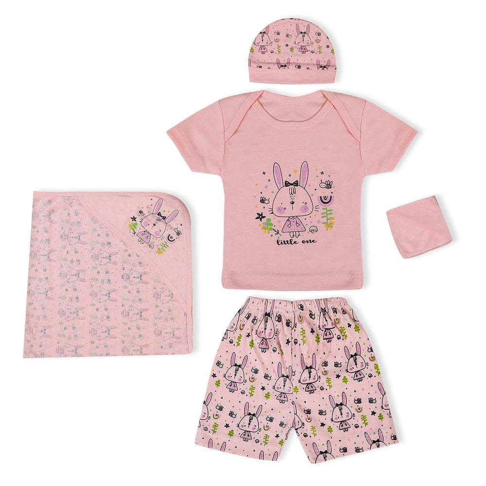 Valuable Newborn 5 Pcs Set For Little One, Wrapping Sheets, Chase Value, Chase Value