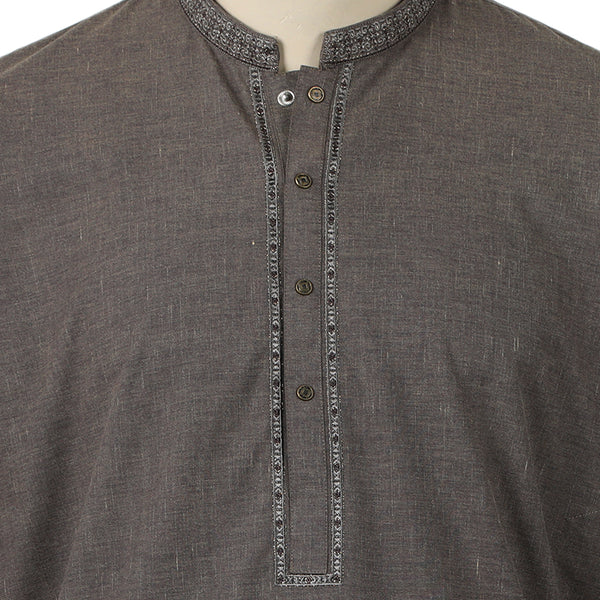 Eminent Men's Kurta Shalwar Suit - Dark Brown