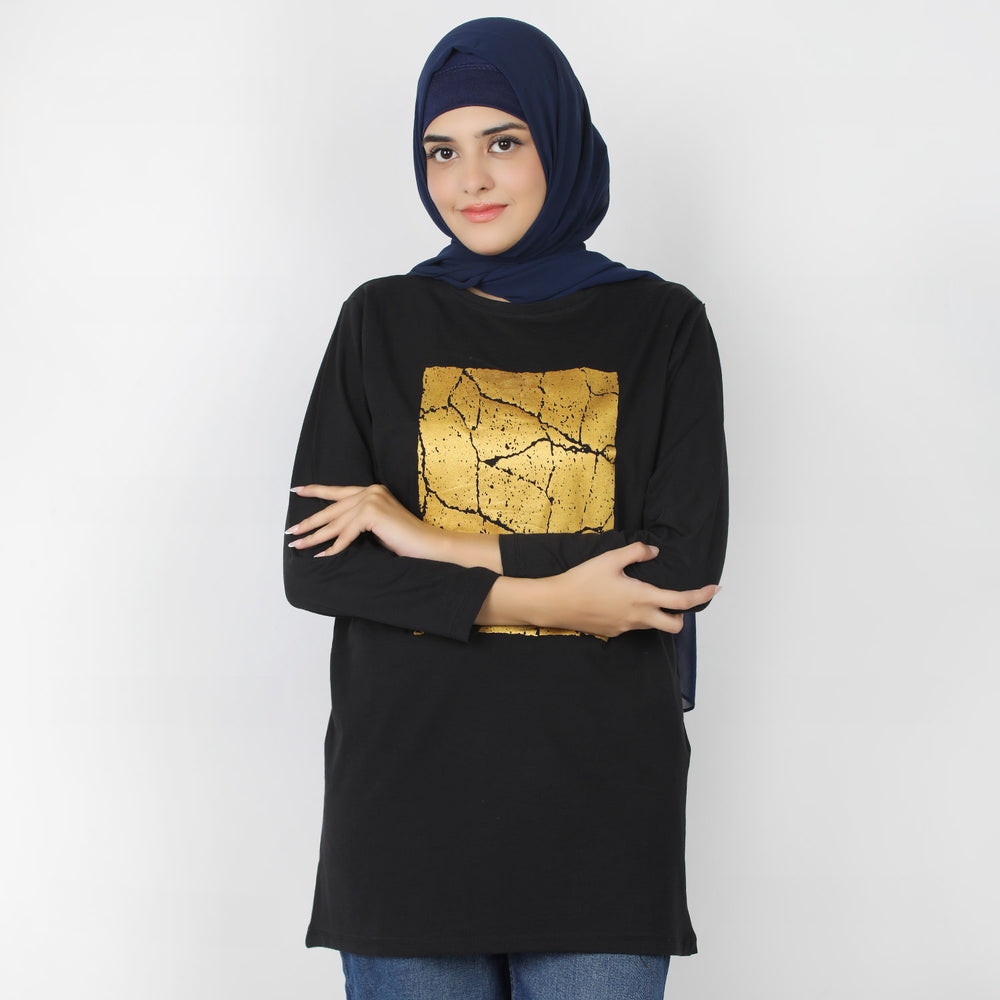 Eminent Women's Full Sleeves T-Shirt - Black, Women T-Shirts & Tops, Eminent, Chase Value