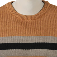 Eminent Men's Full Sleeve Sweaters - Black & Camel