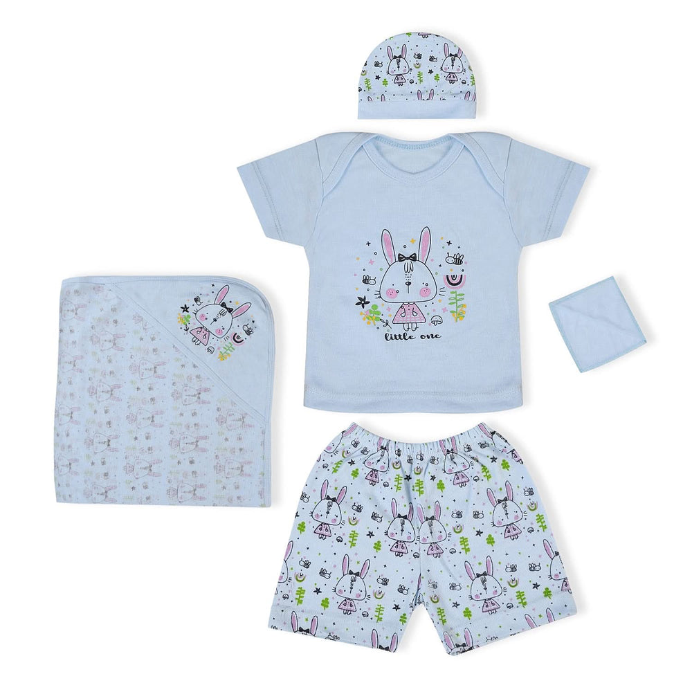 Valuable Newborn 5 Pcs Set For Little One, Wrapping Sheets, Chase Value, Chase Value