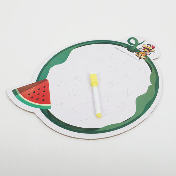 White Board Die Cut Watermelon - Multi Color