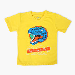 Boys Half Sleeves T-Shirt - Yellow, Boys T-Shirts, Chase Value, Chase Value