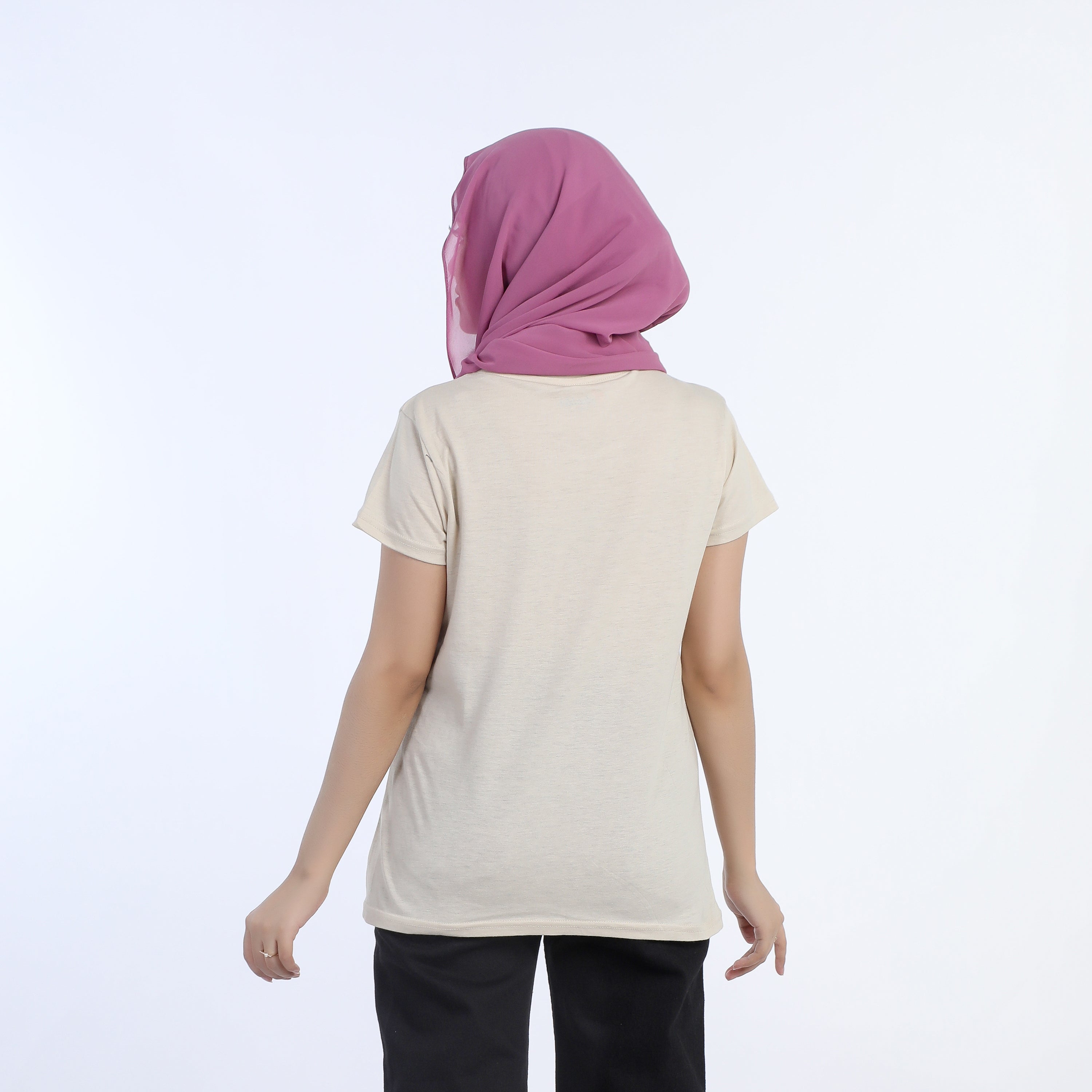 Women's Printed Half Sleeves T-Shirt - Fawn, Women T-Shirts & Tops, Chase Value, Chase Value