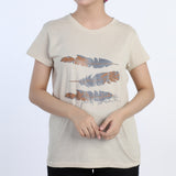 Women's Printed Half Sleeves T-Shirt - Fawn, Women T-Shirts & Tops, Chase Value, Chase Value