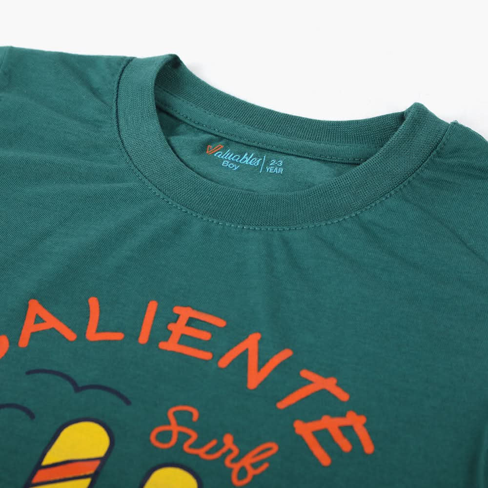 Boys Half Sleeves T-Shirt - Green, Boys T-Shirts, Chase Value, Chase Value
