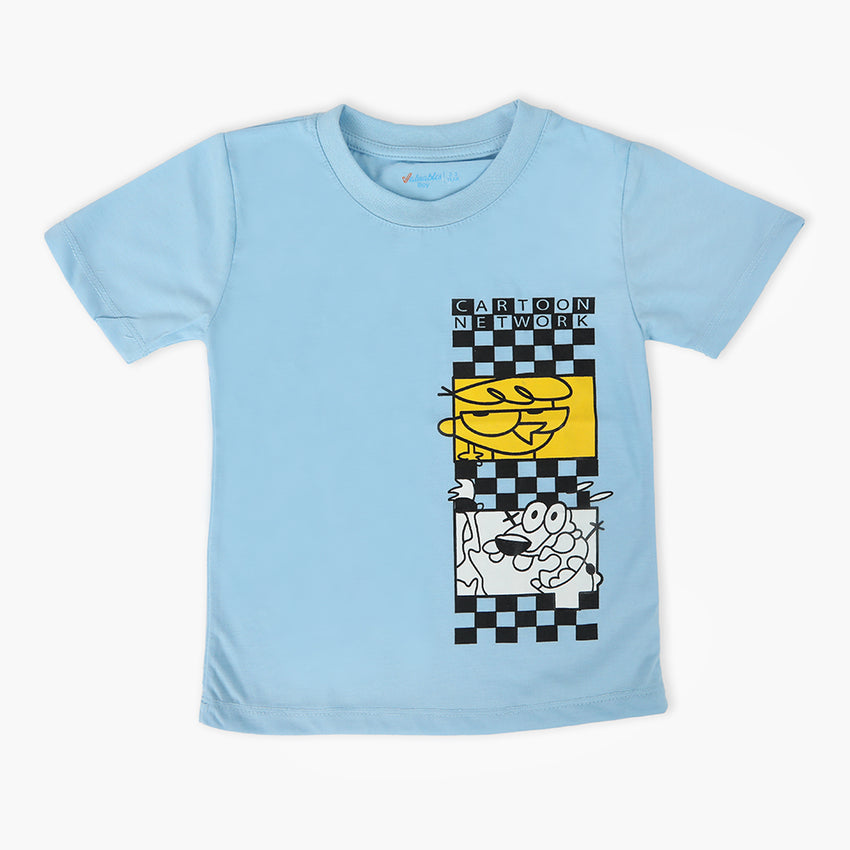 Boys Half Sleeves T-Shirt - Sky Blue, Boys T-Shirts, Chase Value, Chase Value