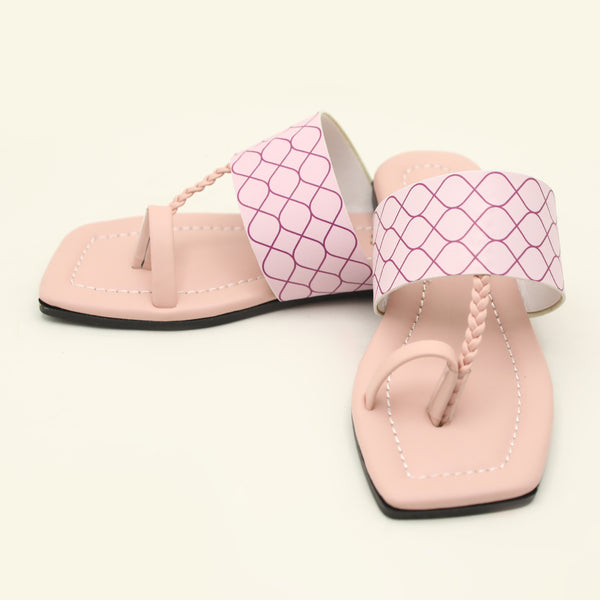 Girls Kolhapuri Slipper - Pink