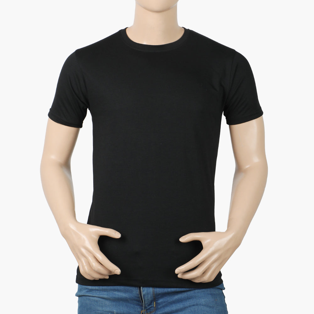 Valuable Men's Half Sleeves Round Neck T-Shirt - Black, Men's T-Shirts & Polos, Chase Value, Chase Value