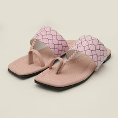 Girls Kolhapuri Slipper - Pink