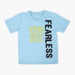 Boys Half Sleeves T-Shirt - Light Blue