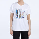 Women's Half Sleeves T-shirt - White, Women T-Shirts & Tops, Chase Value, Chase Value