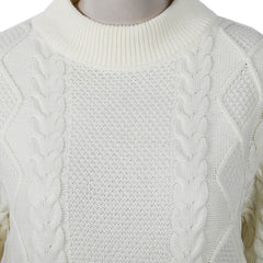 Eminent Women's Full Sleeves Sweaters - Off White