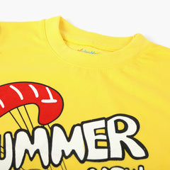 Boys Half Sleeves T-Shirt - Yellow, Boys T-Shirts, Chase Value, Chase Value