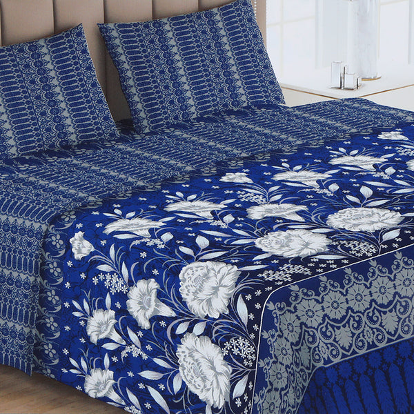 Double Printed Bed Sheet - Multi Color
