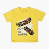 Boys Half Sleeves T-Shirt - Yellow, Boys T-Shirts, Chase Value, Chase Value