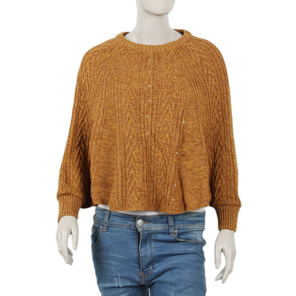 Eminent Girls Full Sleeves Sweater - Camel, Girls Sweaters, Eminent, Chase Value