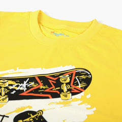 Boys Half Sleeves T-Shirt - Yellow