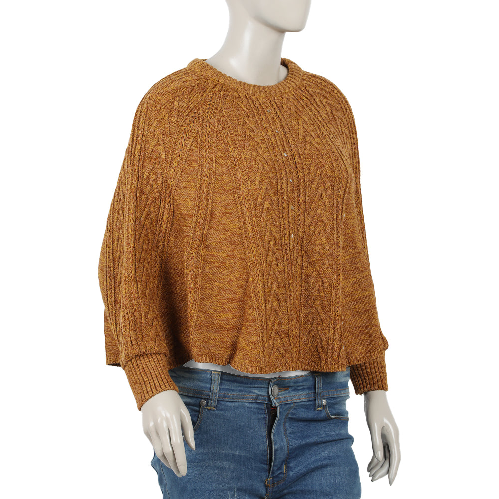 Eminent Girls Full Sleeves Sweater - Camel, Girls Sweaters, Eminent, Chase Value