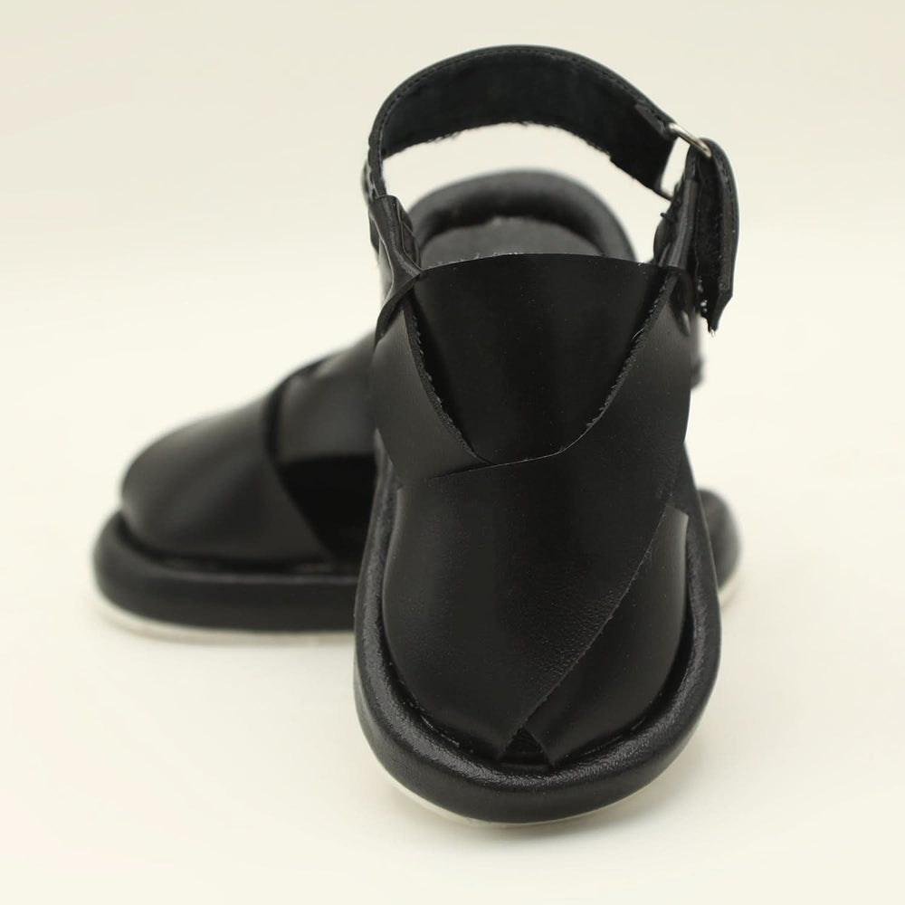 Newborn Fancy Peshawari Sandal- Black, Newborn Caps, Shoes & Socks, Chase Value, Chase Value