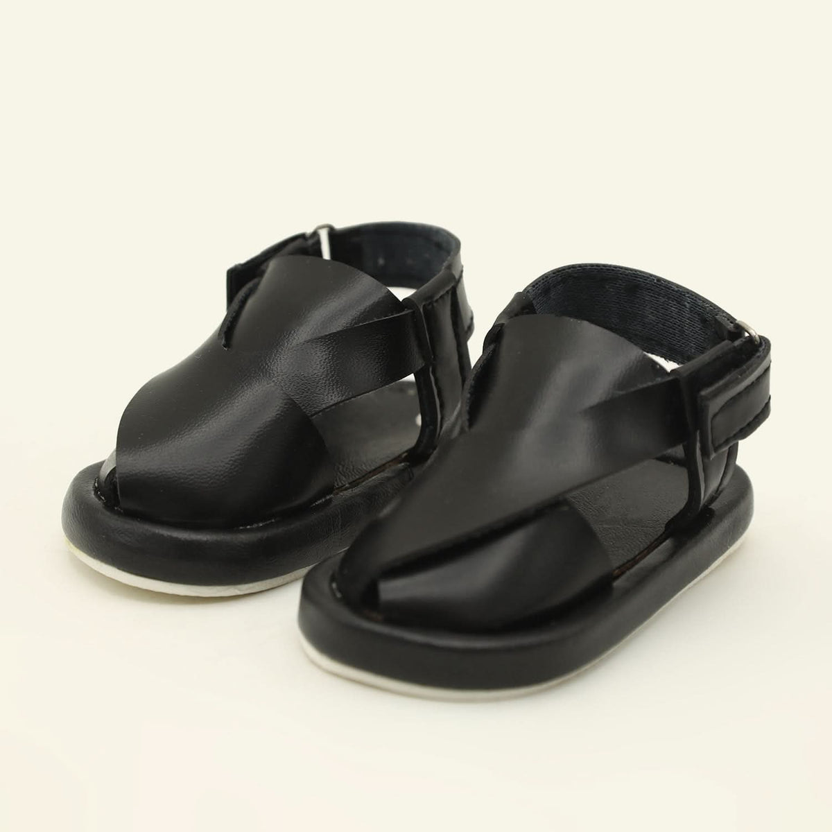 Newborn Fancy Peshawari Sandal- Black, Newborn Caps, Shoes & Socks, Chase Value, Chase Value