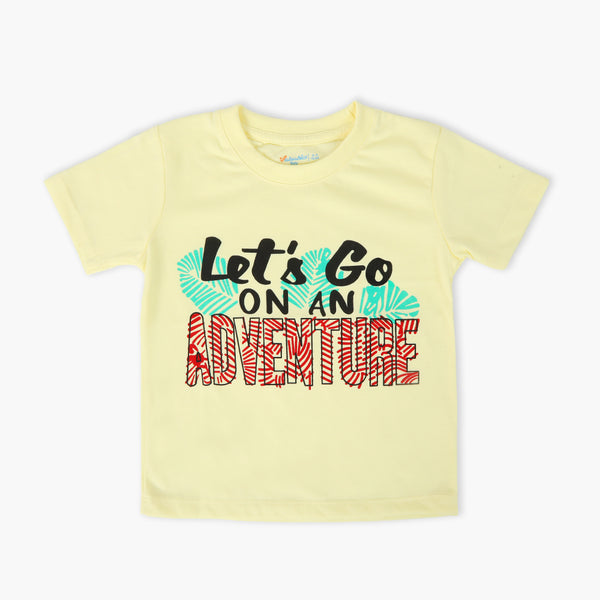 Boys Half Sleeves T-Shirt - Yellow