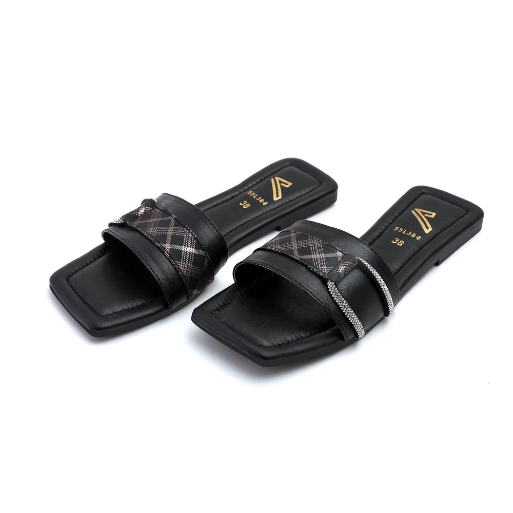 Women's Slipper - Black, Women Slippers, Chase Value, Chase Value